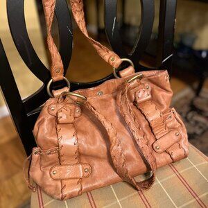 GORGEOUS, DISTRESSED LEATHER KOOBA HANDBAG
